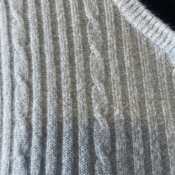 Vintage Casual Corner Annex Light Gray Cardigan Sweater Sz L - Picture 4 of 10